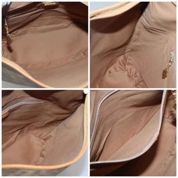 GUCCI Micro GG Supreme Shoulder Bag PVC Beige Gold - Picture 14 of 15